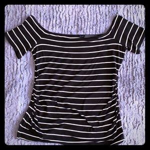 White House Black Market off shoulder tee